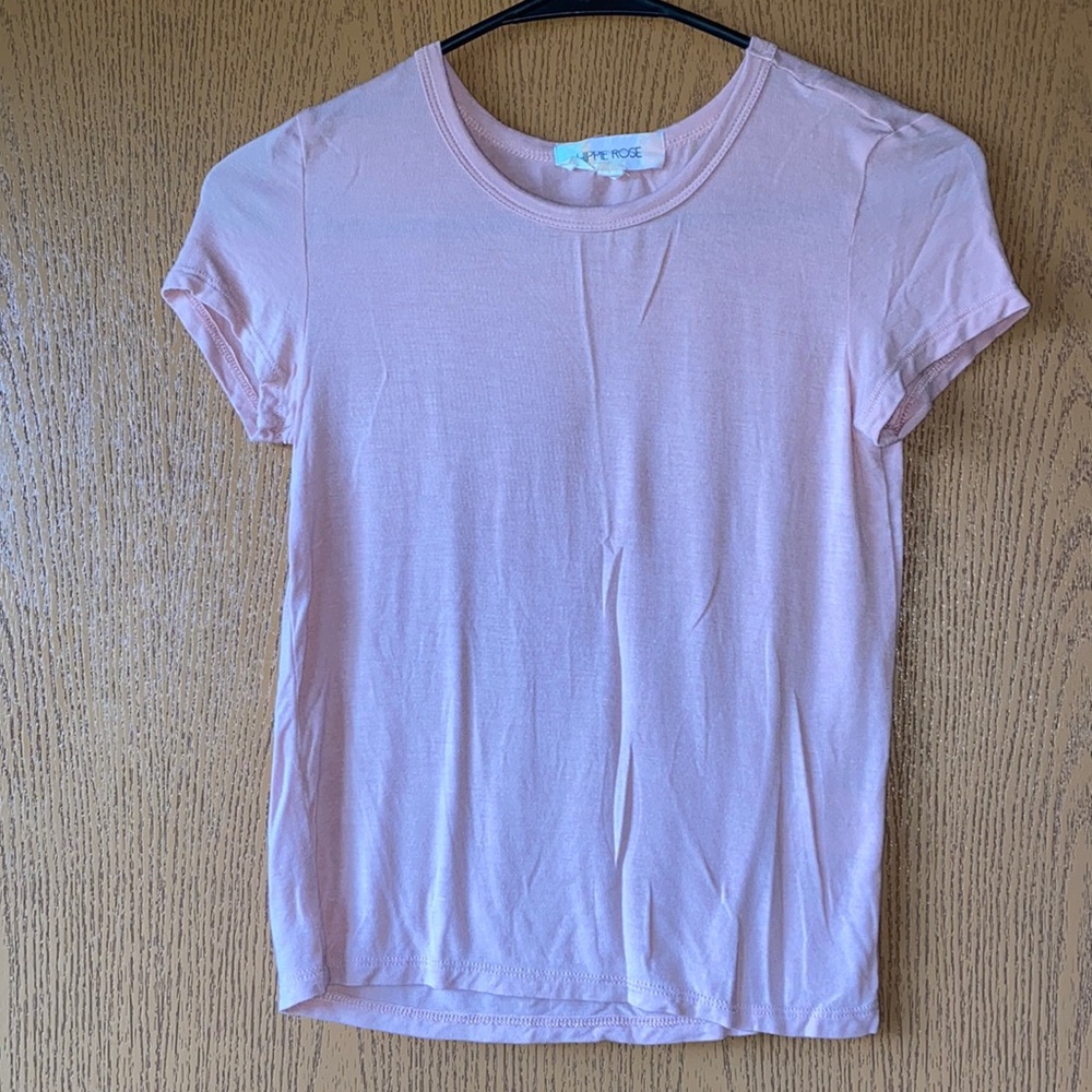 Pink crop tee